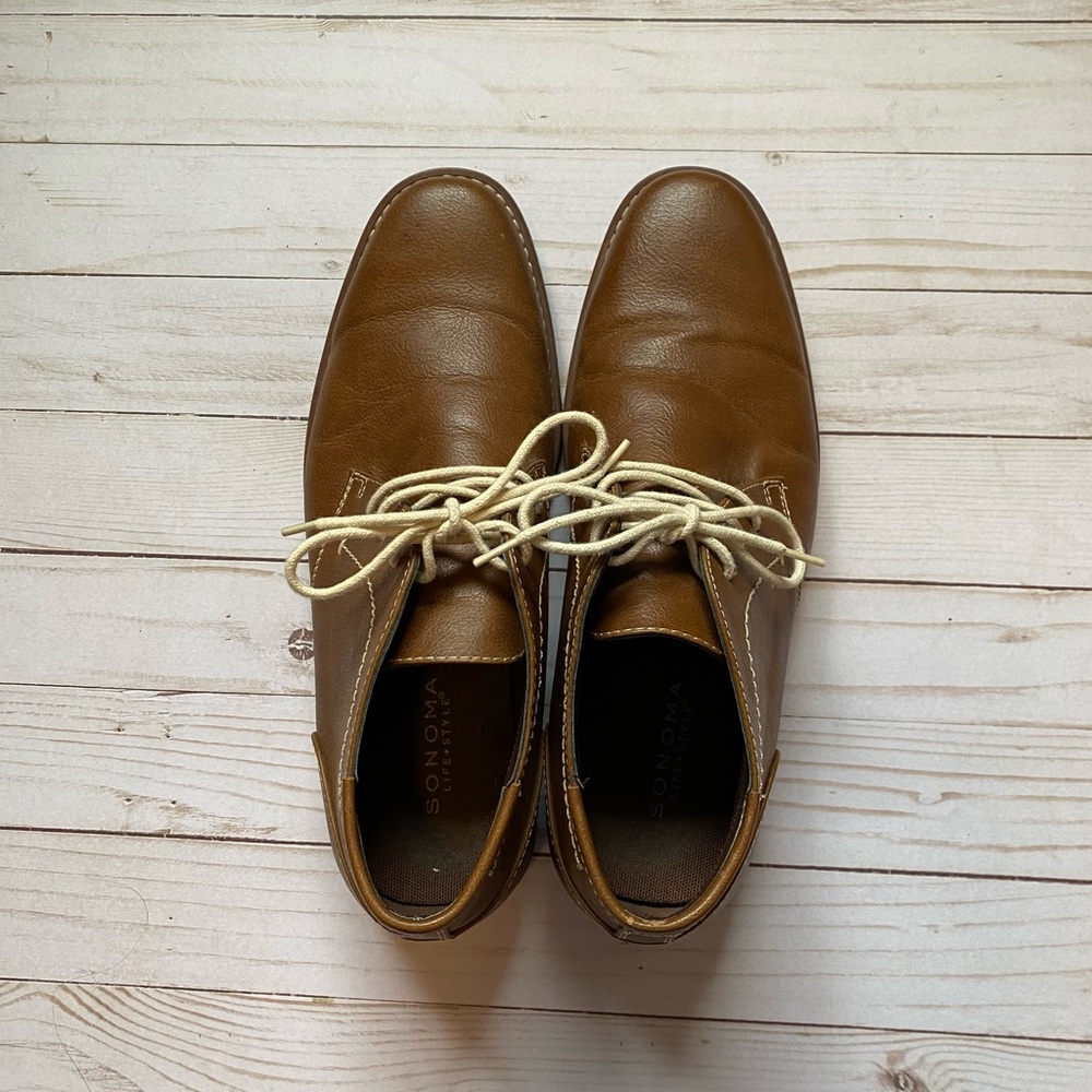 Men’s Brown Ankle Boots with Laces Sonoma Brand